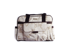 Baby And Beyond Bebe Chic Diaper Bag Beige Floral Tote Featured