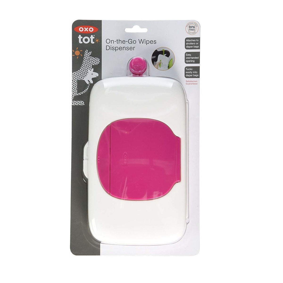 Baby and Beyond | OXO Tot On The Go Wipes Dispenser Pink
